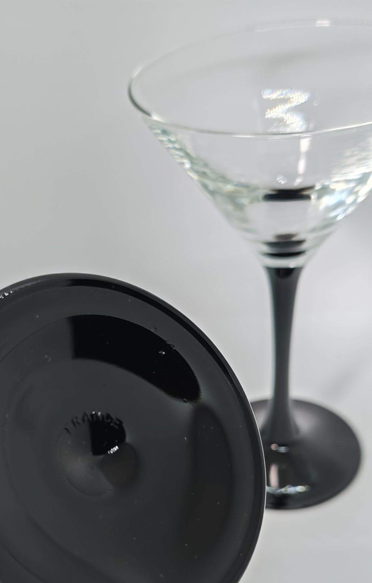 Ranskalaiset cocktaillasit mustalla jalalla, 6kpl