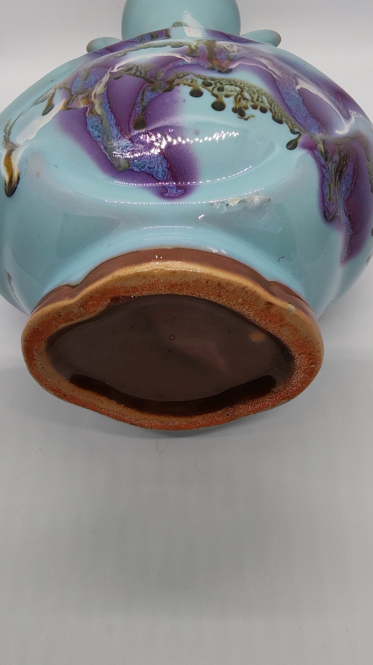 Chinese ceramic vase with a striking glaze, vintage