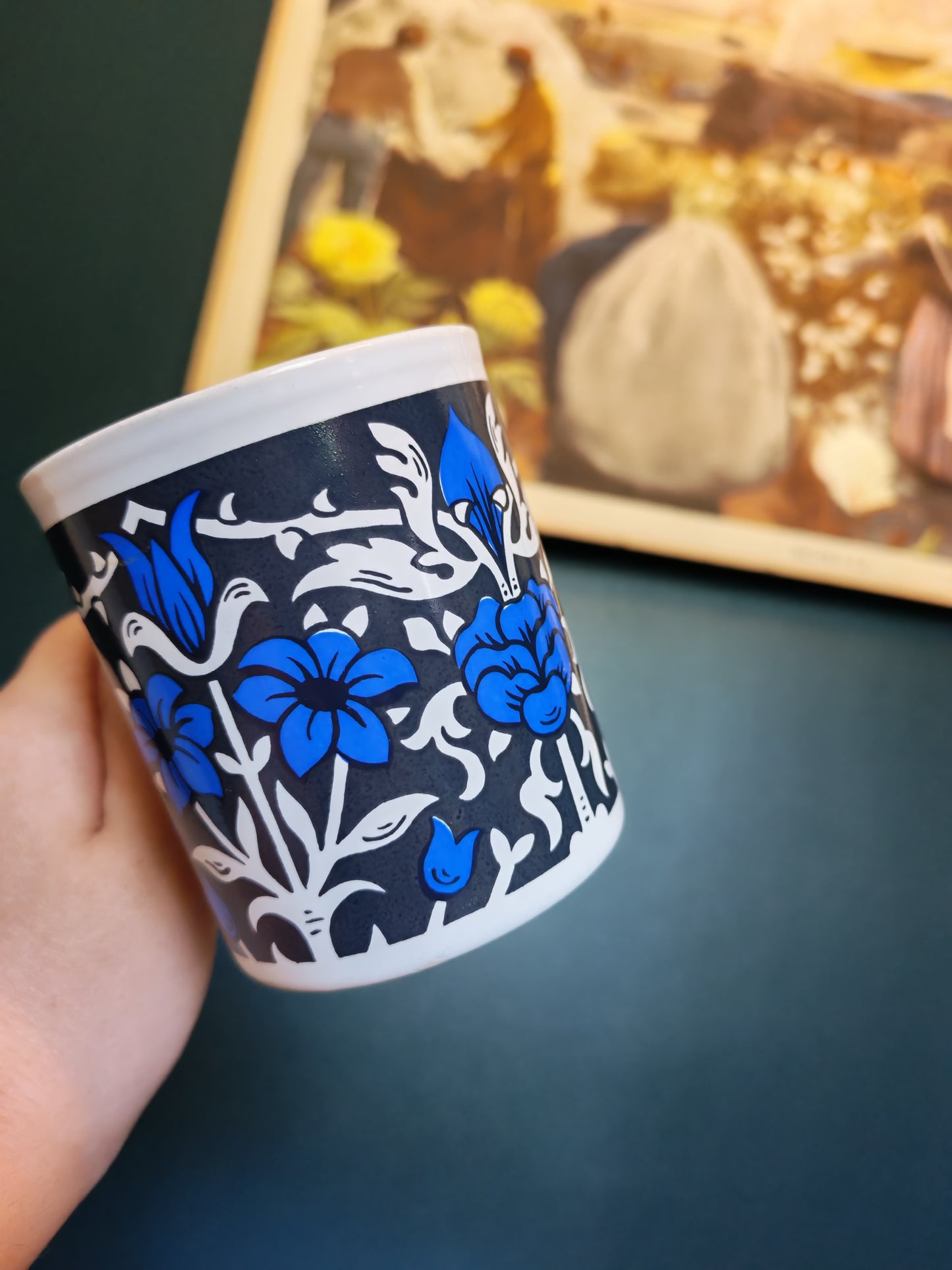 Kiln Craft tableware, Staffordshire potteries, English ironstone kahvimukit / teemukit