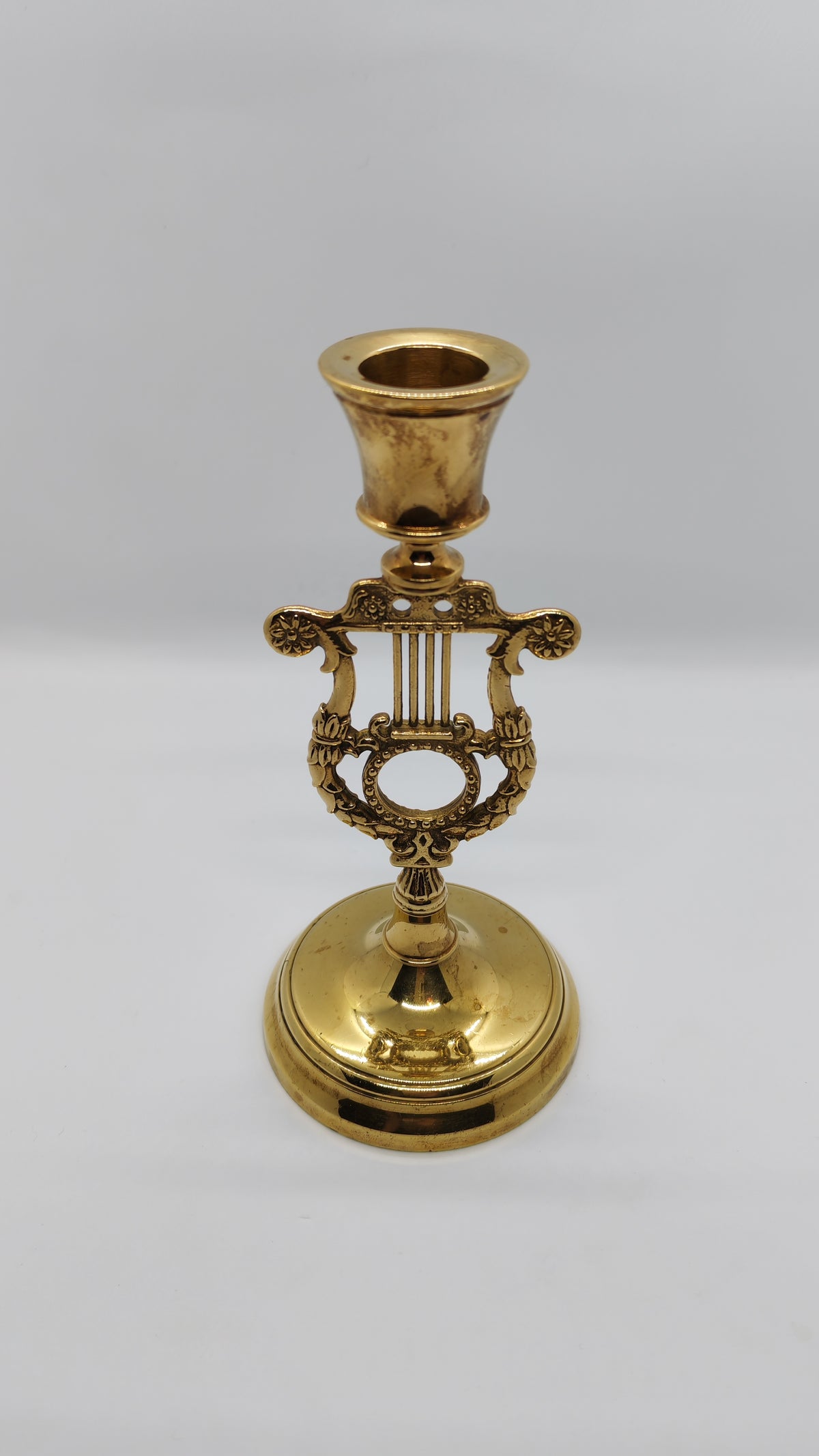 Skultuna brass candlestick 'Lyra'