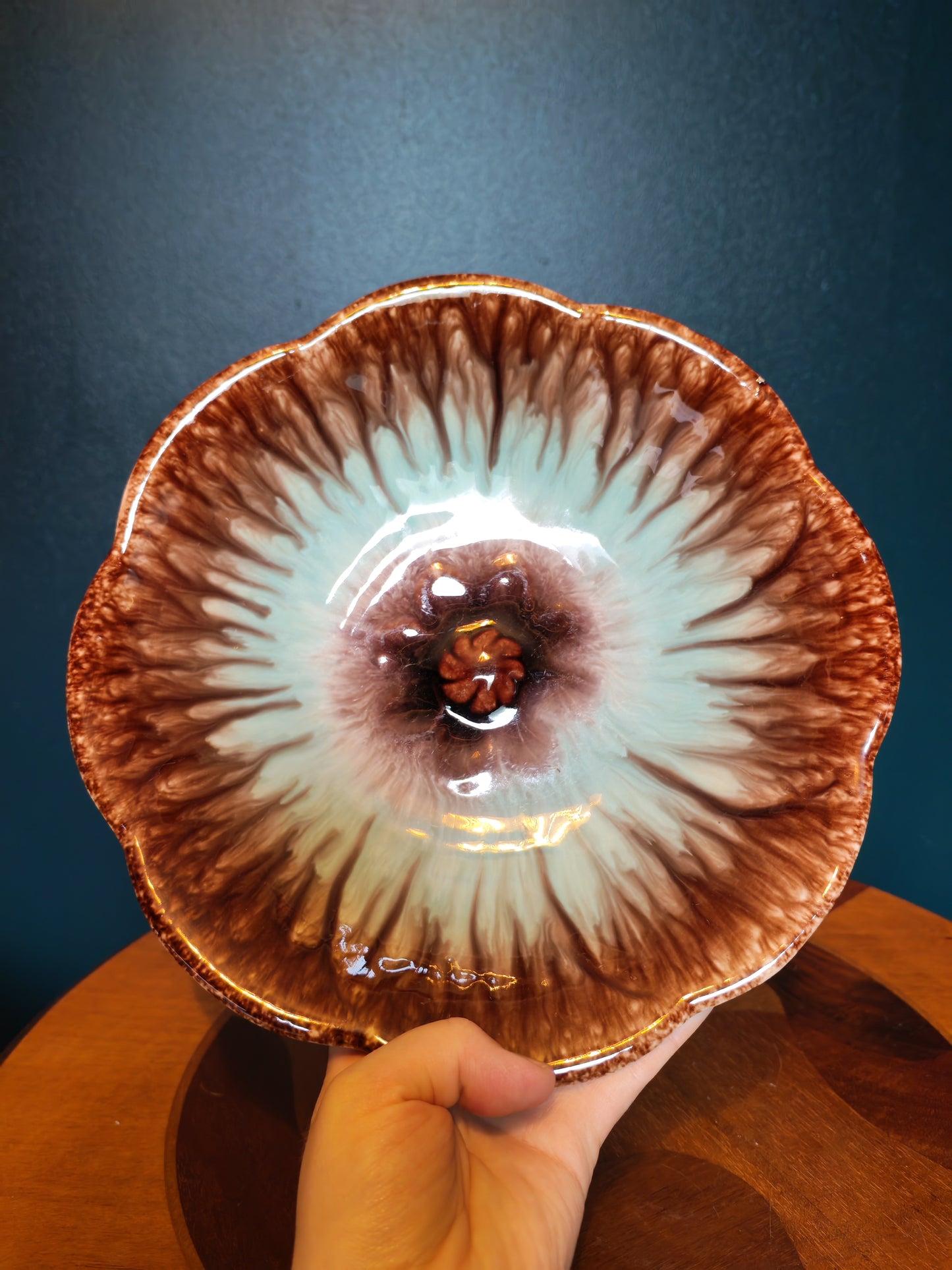 German ceramic serving bowl