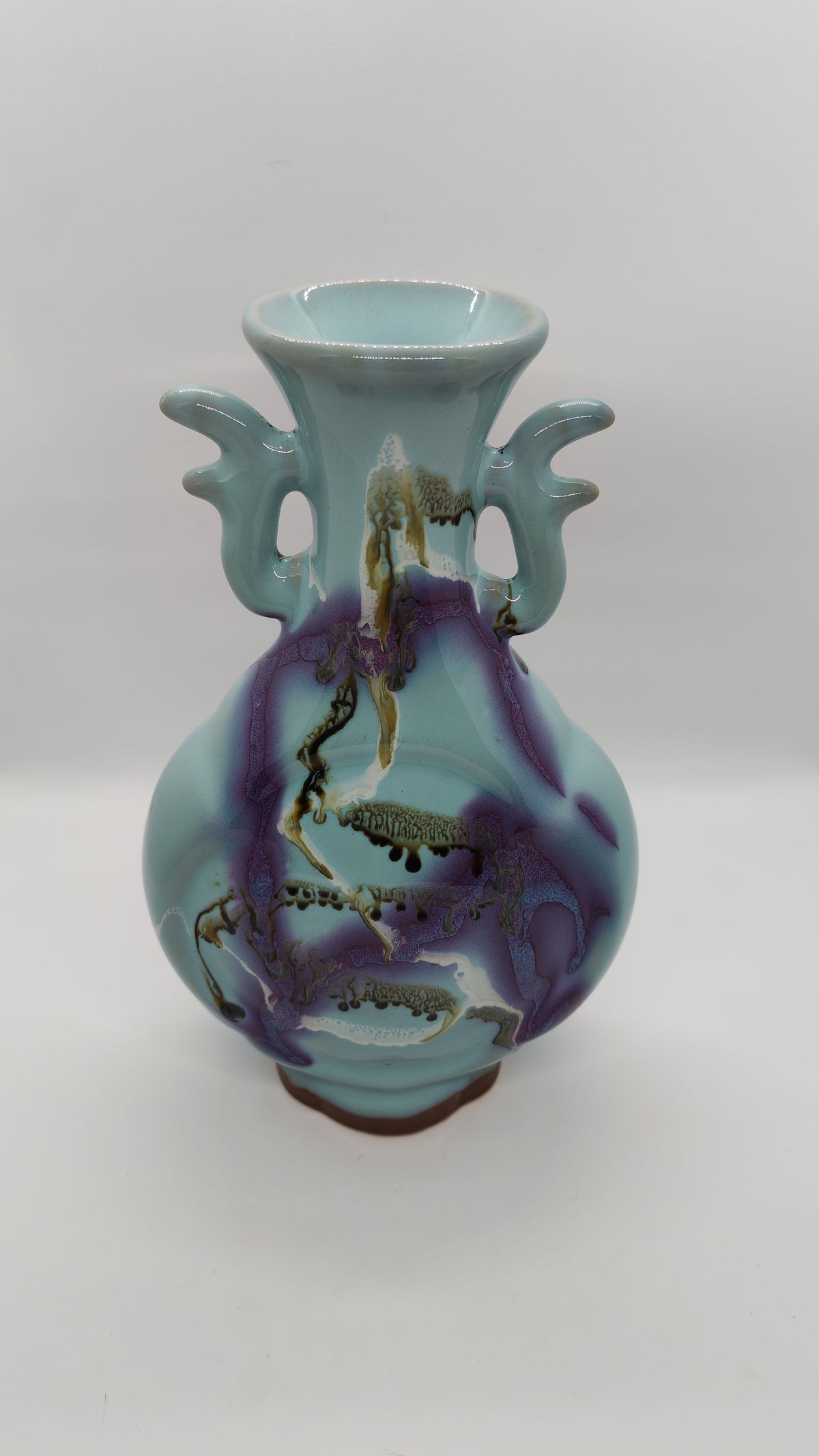 Chinese ceramic vase with a striking glaze, vintage
