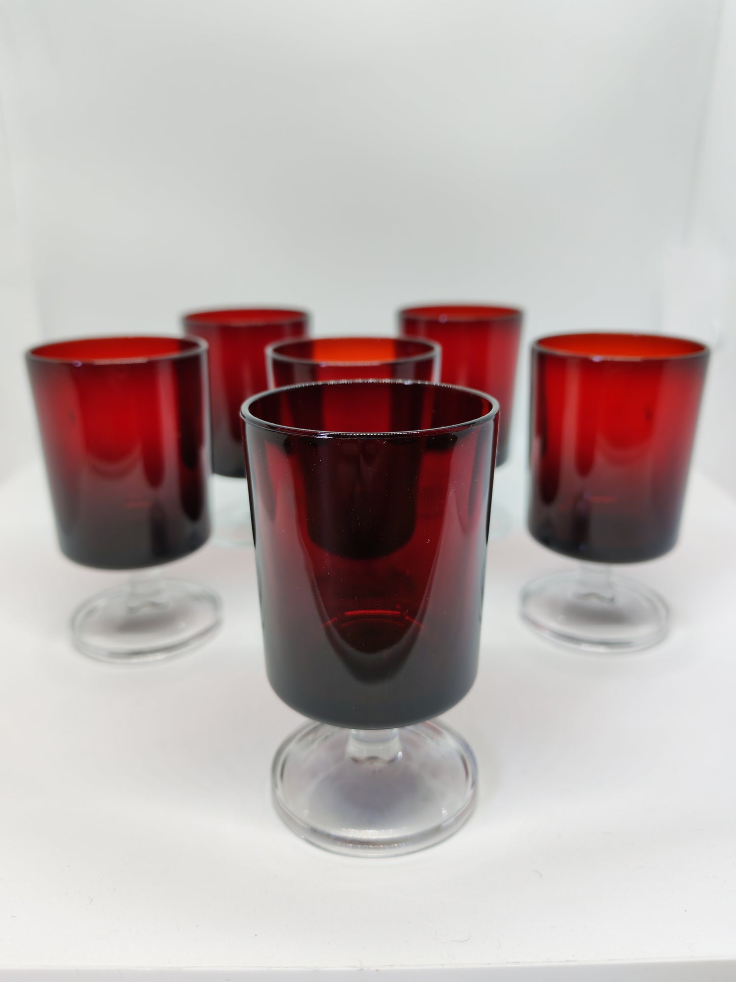 Luminarc Cavalier Glasses, set of 6 (Ruby Red)