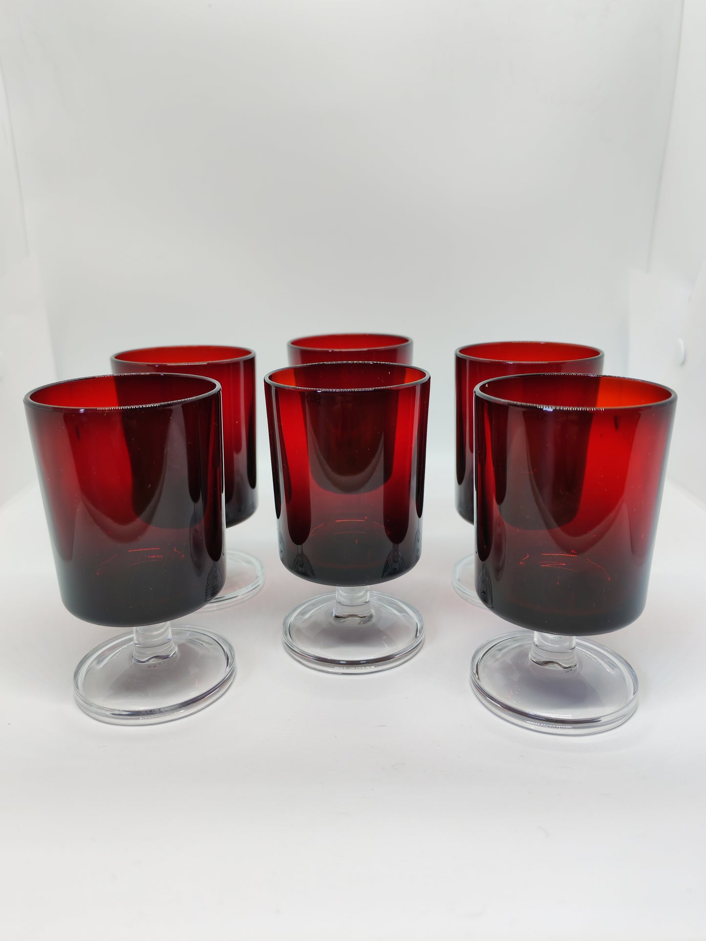 Luminarc Cavalier Glasses, set of 6 (Ruby Red)