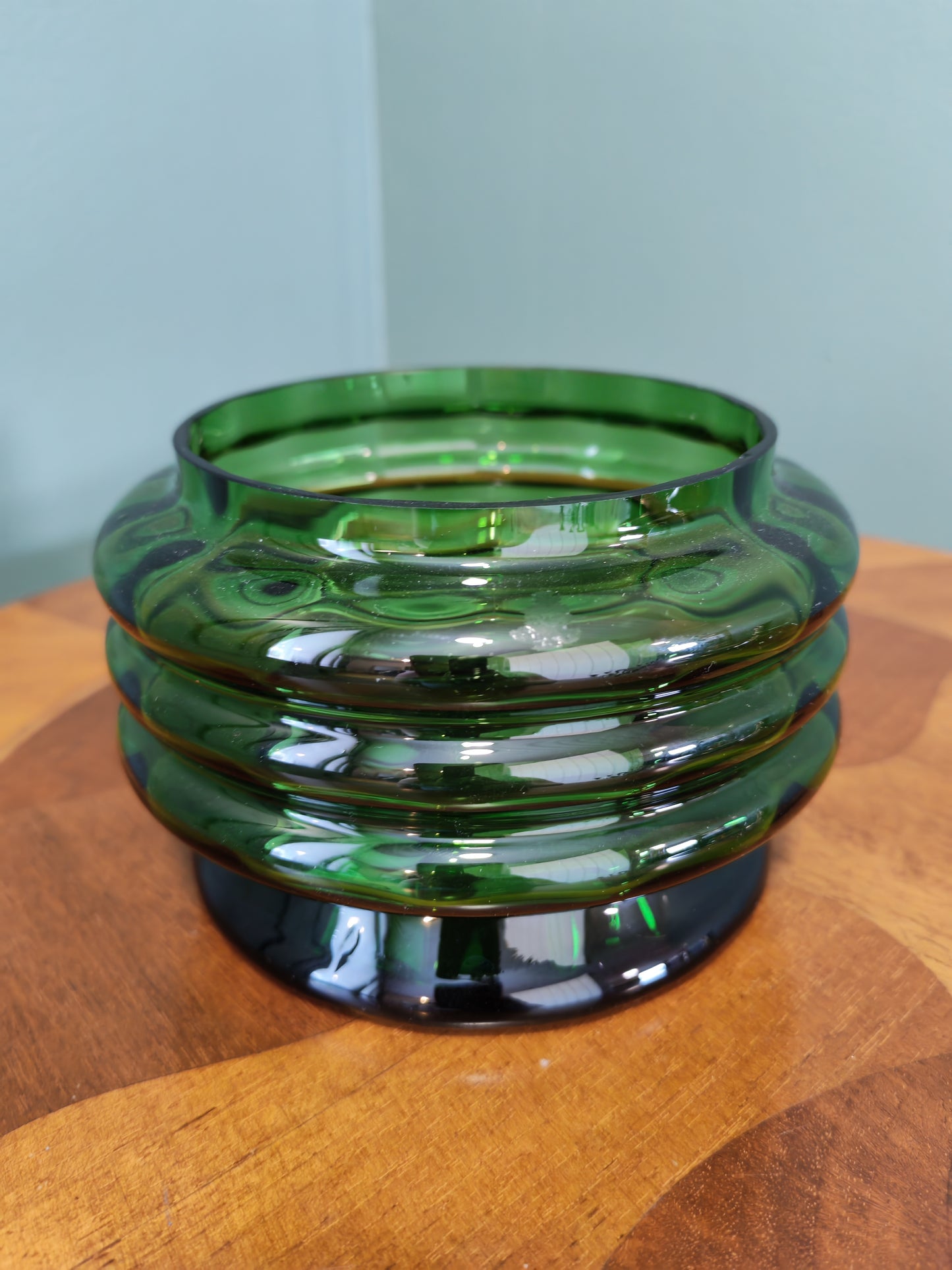 Kumela green glass bowl