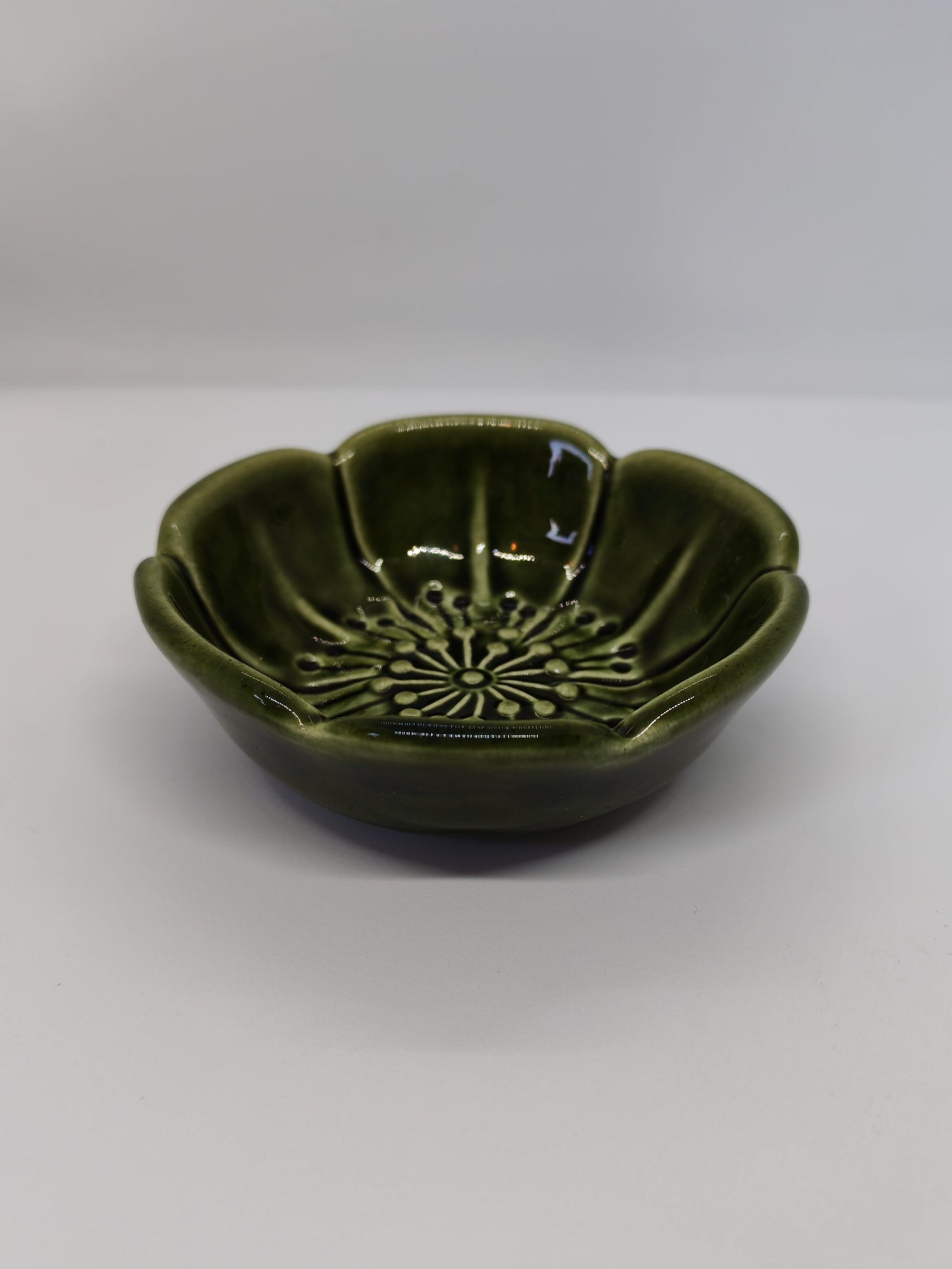 Rosa Ljung for Deco Helsingborg – Green ceramic flower vase, 11 cm