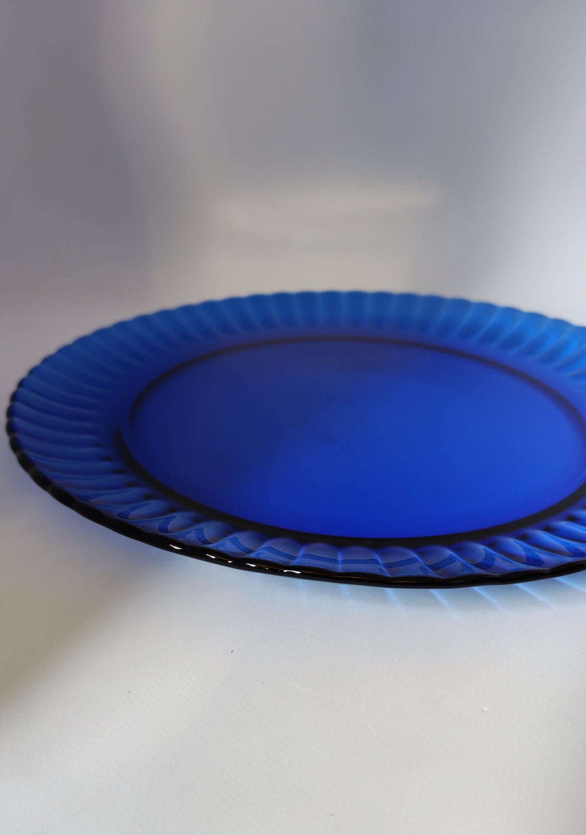 Cobalt blue serving tray