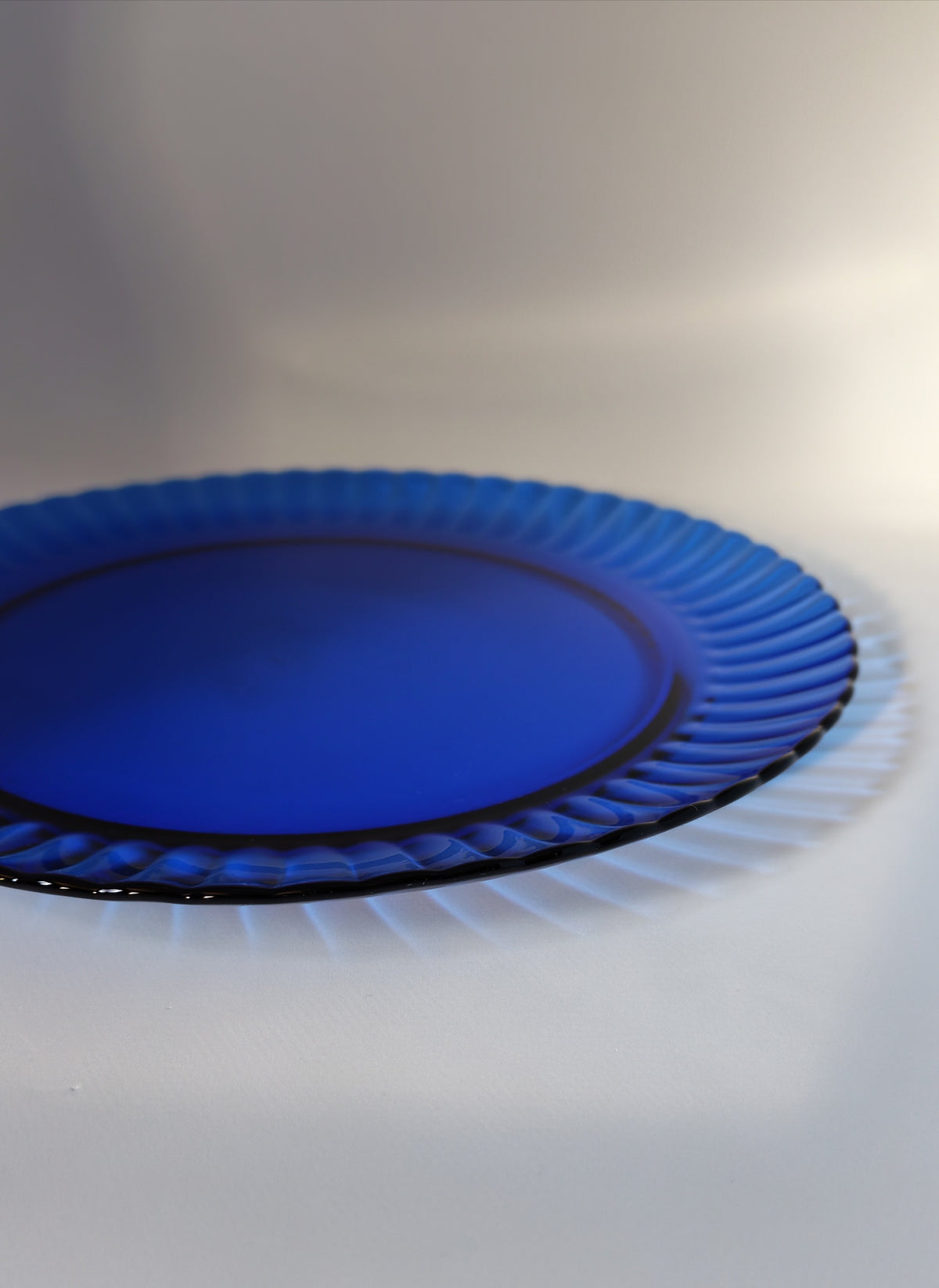 Cobalt blue serving tray
