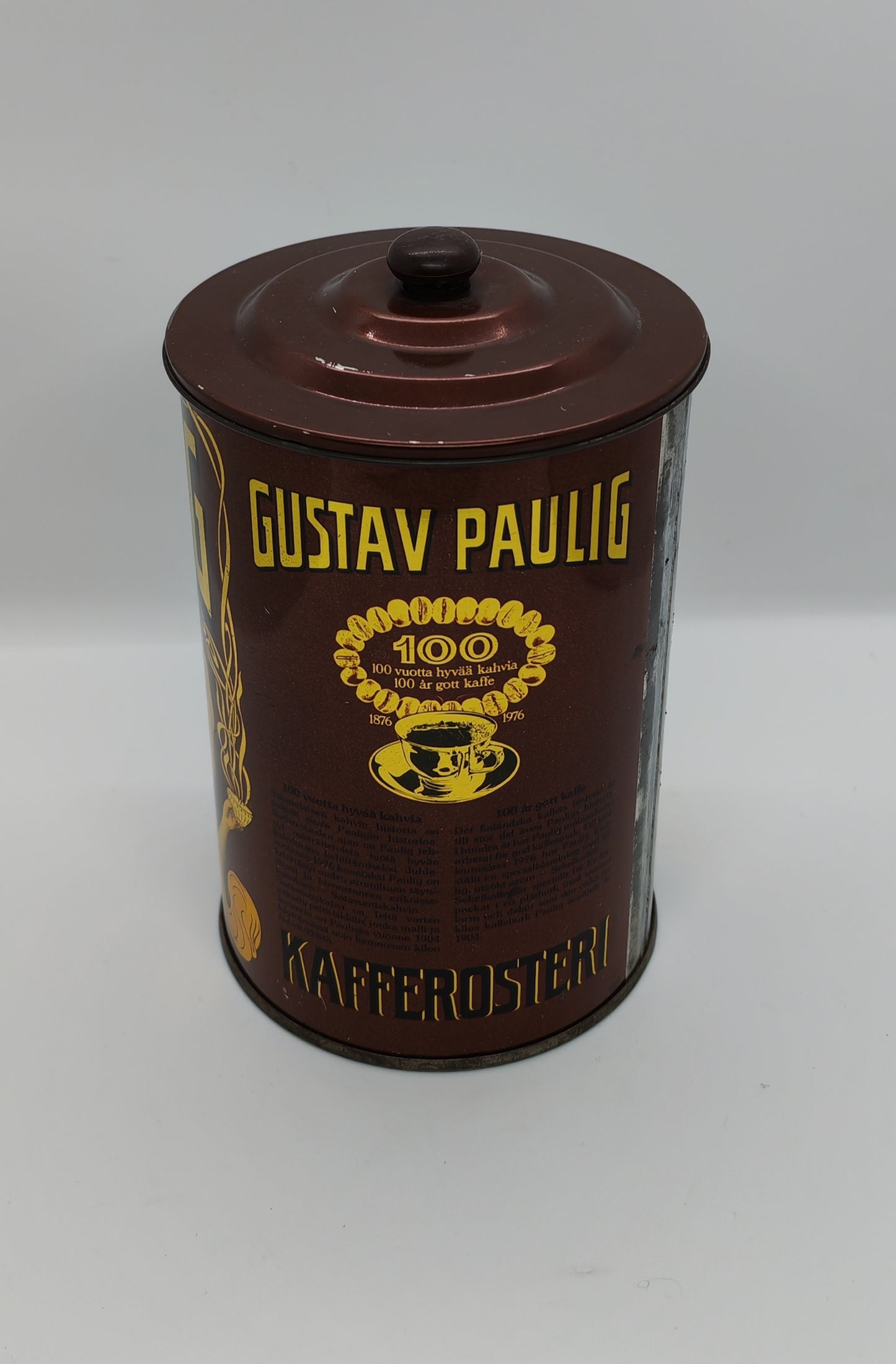 Gustav Paulig kahvipaatimo kahvipurkki