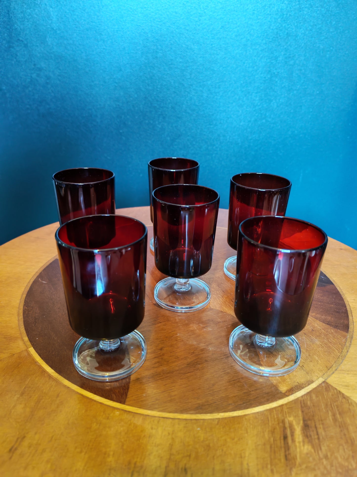 Luminarc Cavalier Glasses, set of 6 (Ruby Red)