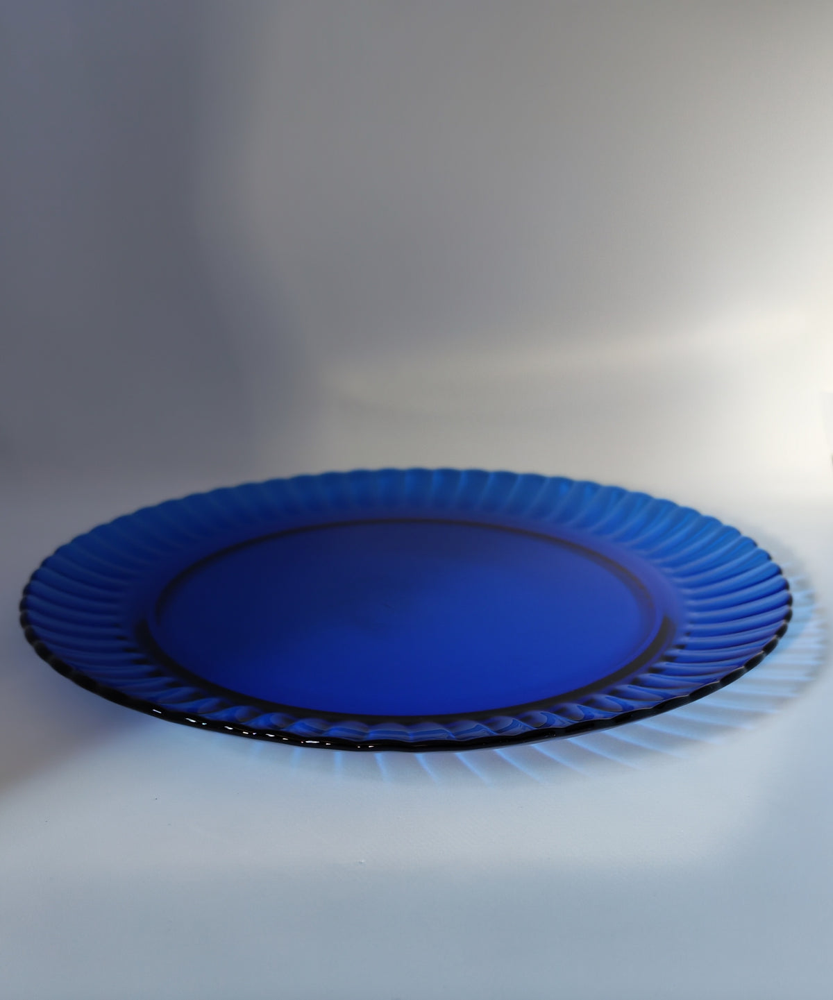 Cobalt blue serving tray