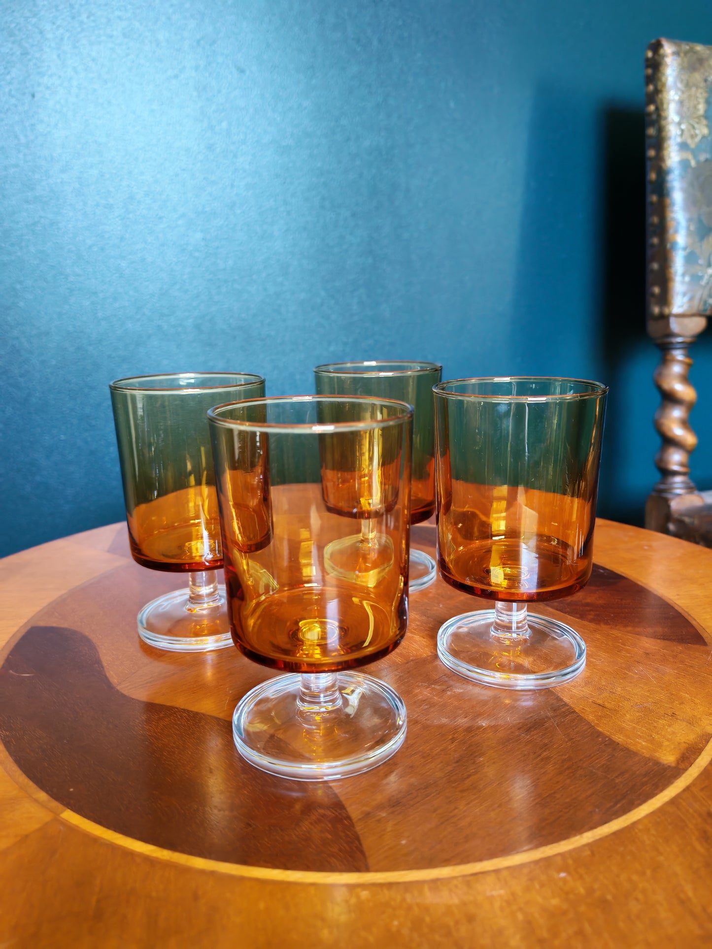 Luminarc Cavalier wine/drinking glasses (4 pcs), amber