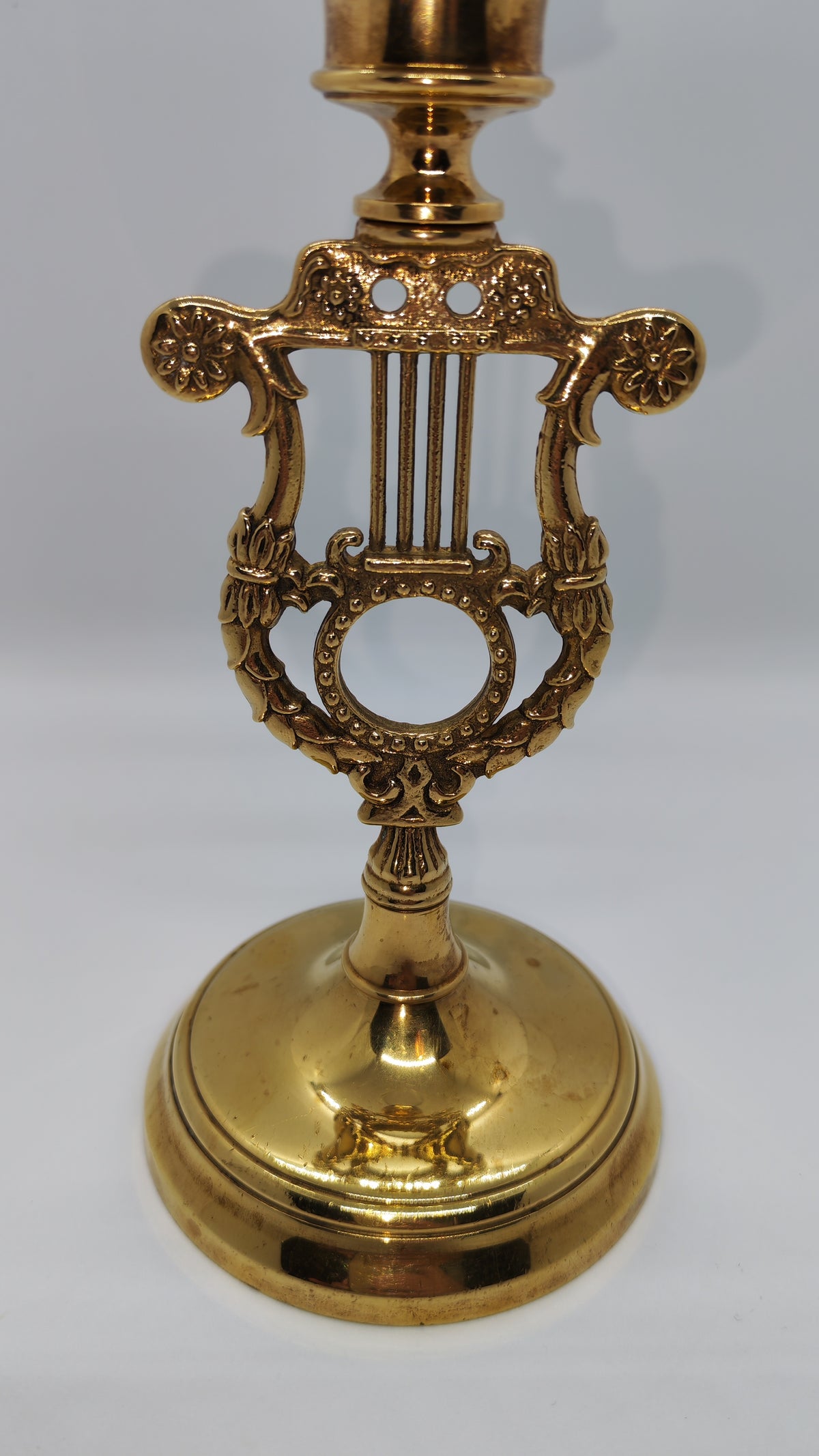 Skultuna brass candlestick 'Lyra'