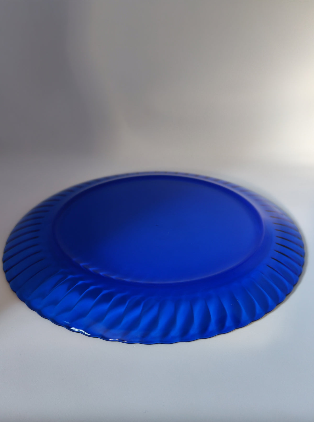 Cobalt blue serving tray