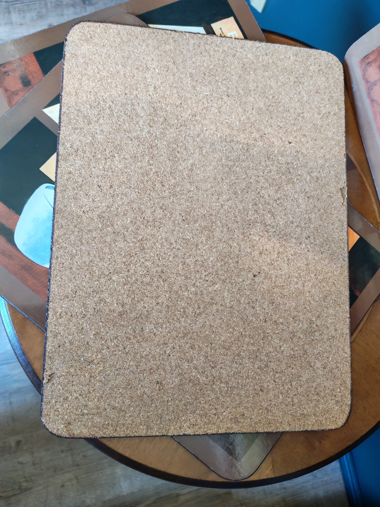Coffee-themed cork-backed placemats, 4 pcs