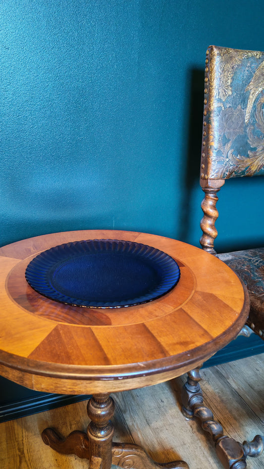 Cobalt blue serving tray