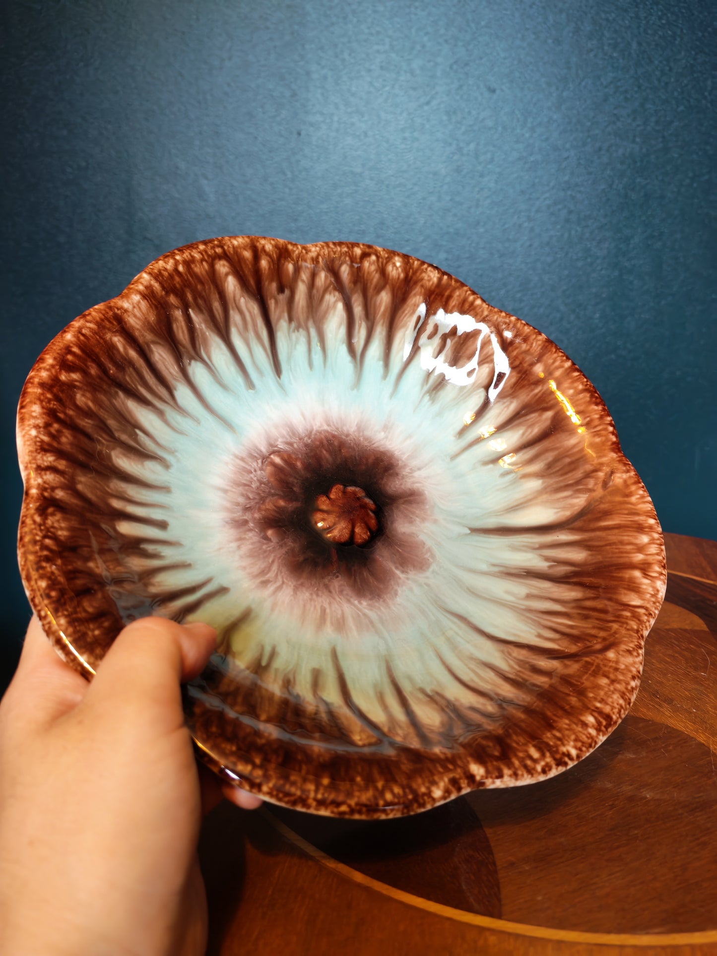 German ceramic serving bowl