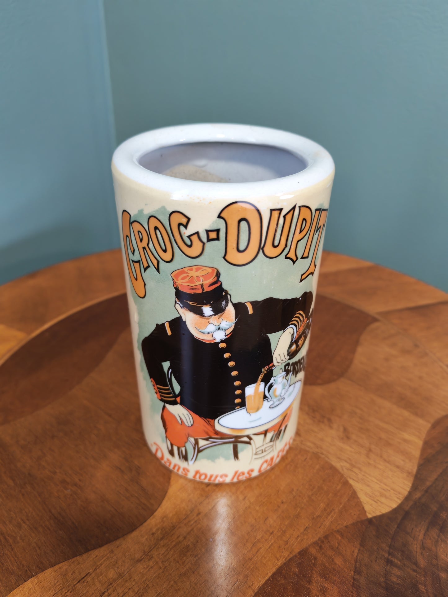 Jar / ceramic vase with Grog-Dupit illustration