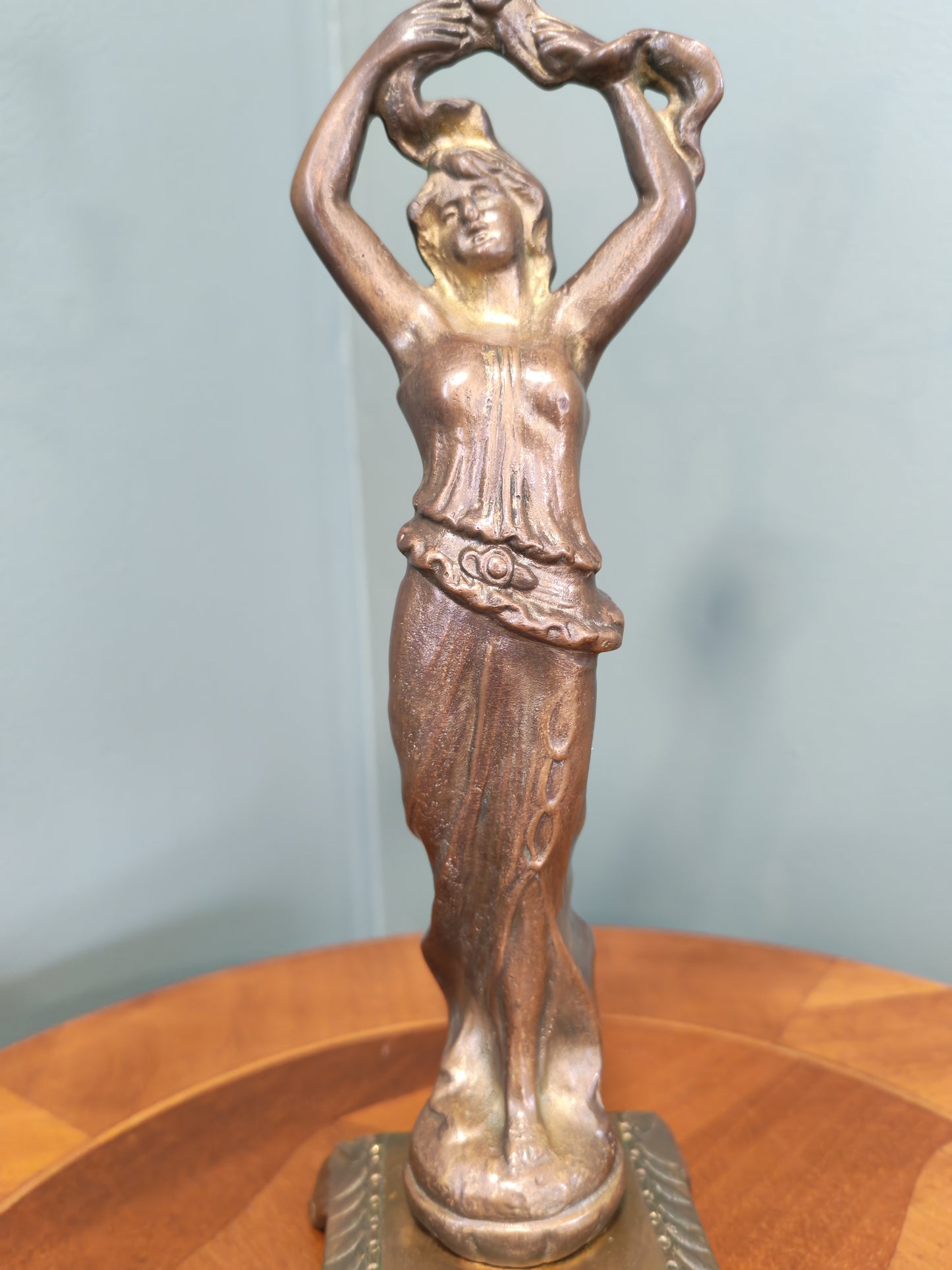 Vintage Art Nouveau Style Figural Candelabra