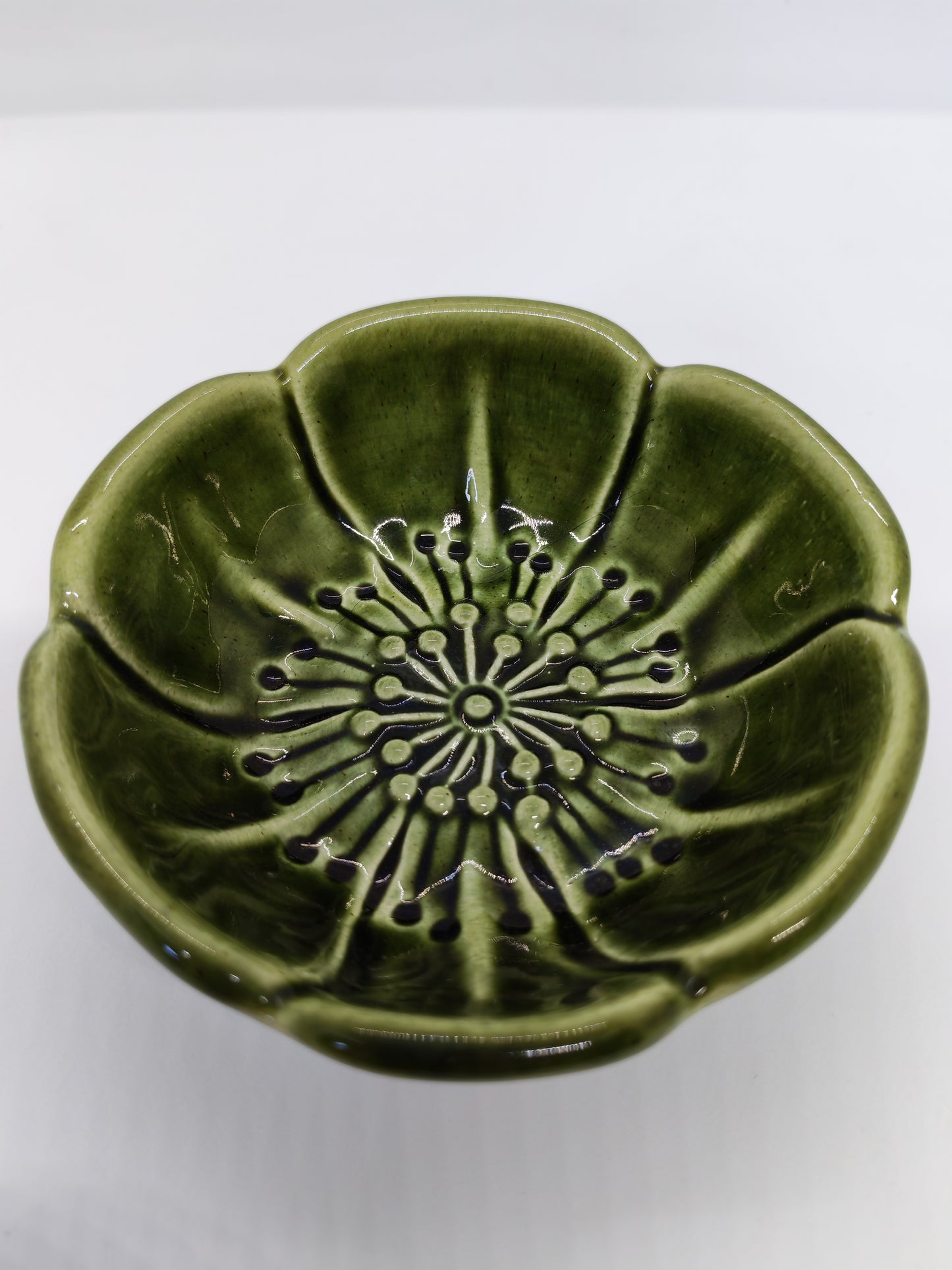 Rosa Ljung for Deco Helsingborg – Green ceramic flower vase, 11 cm