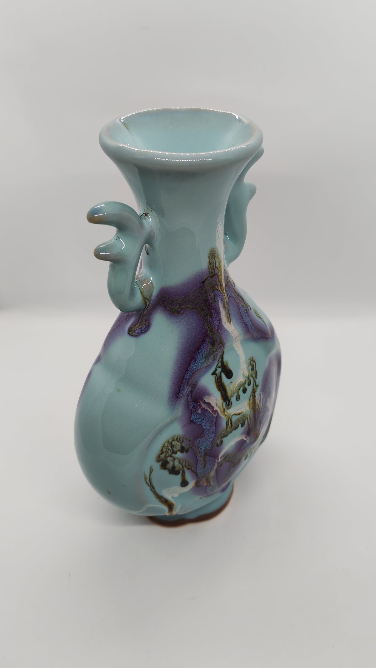 Chinese ceramic vase with a striking glaze, vintage