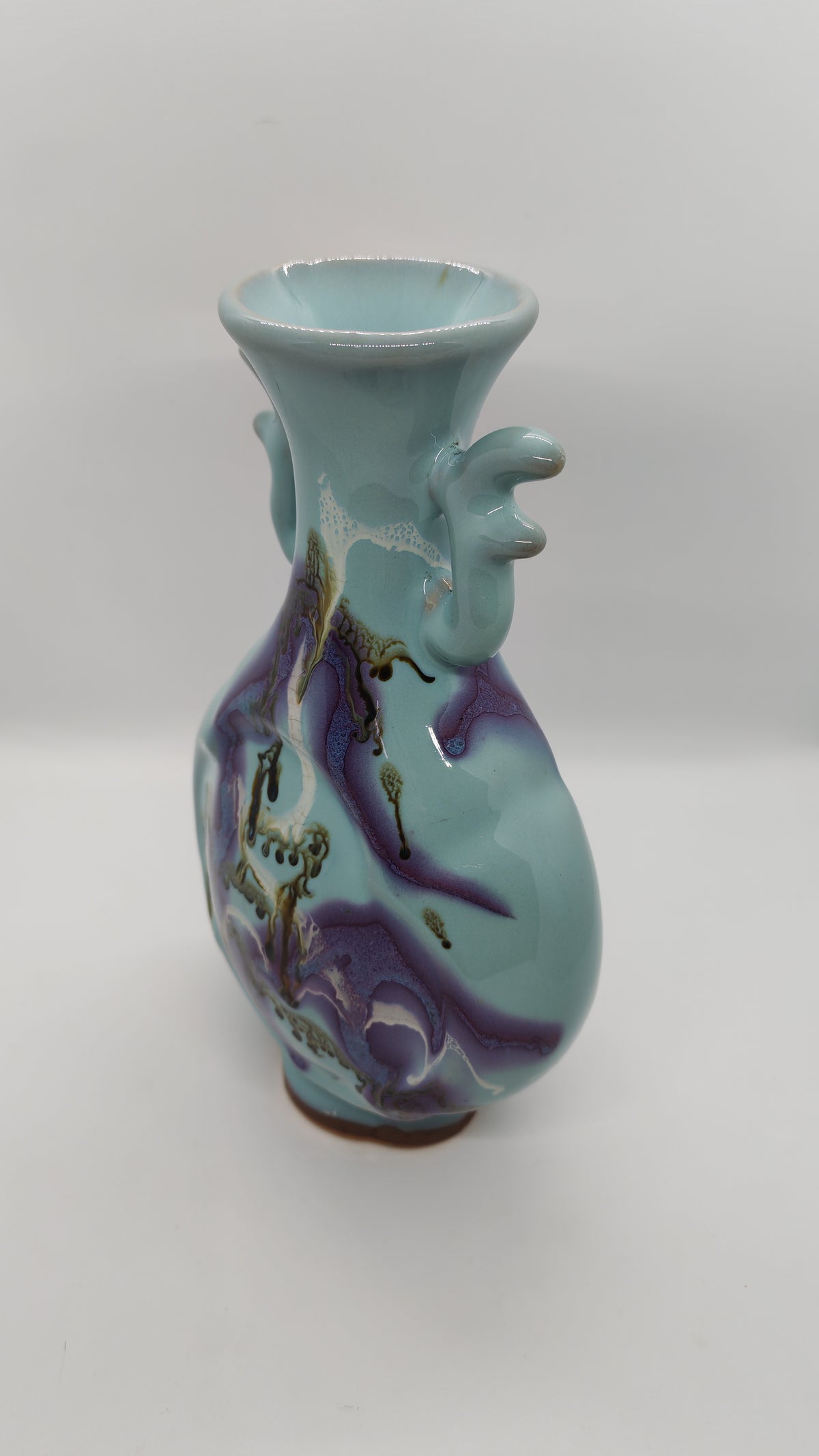 Chinese ceramic vase with a striking glaze, vintage