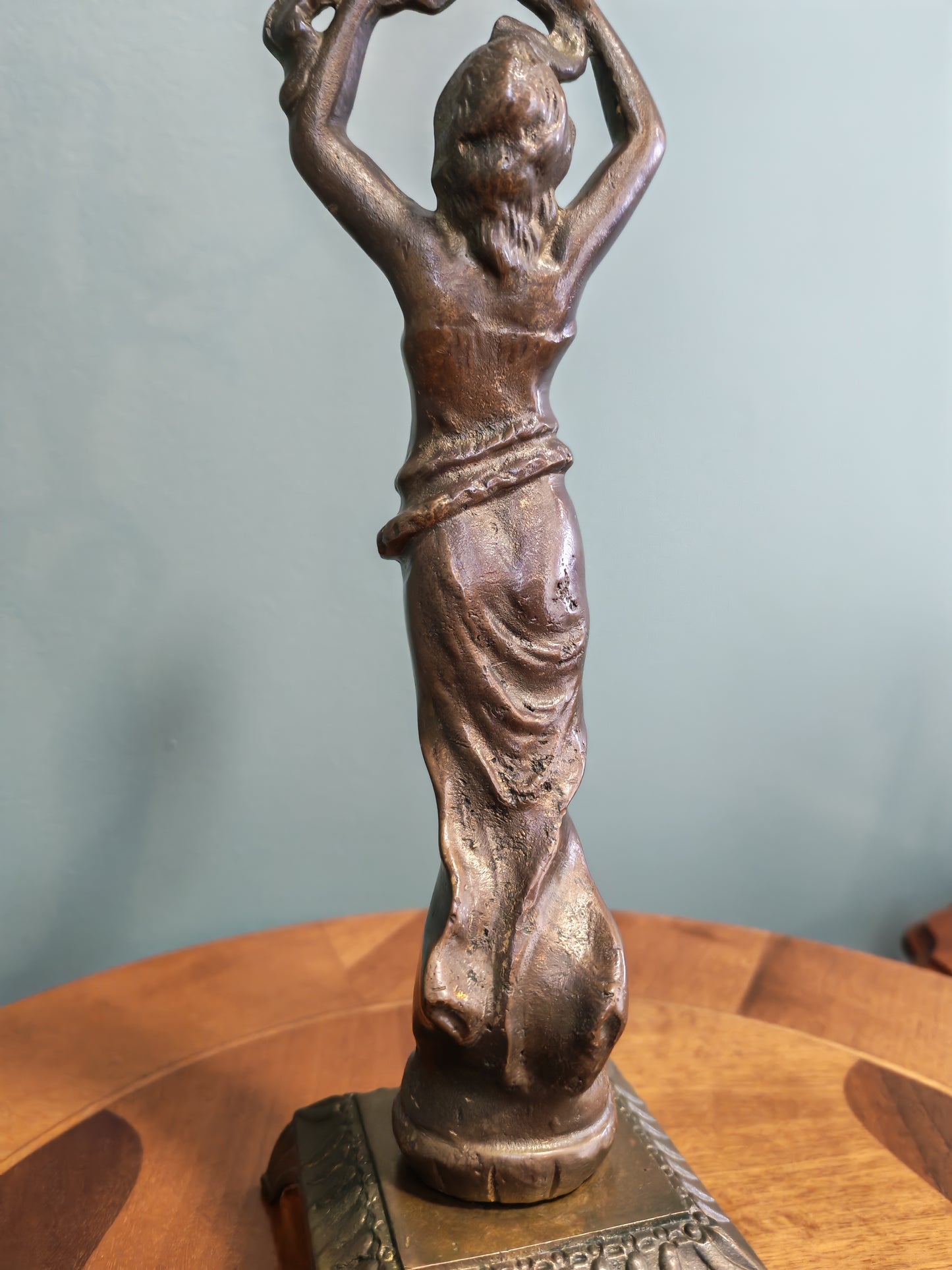 Vintage Art Nouveau Style Figural Candelabra