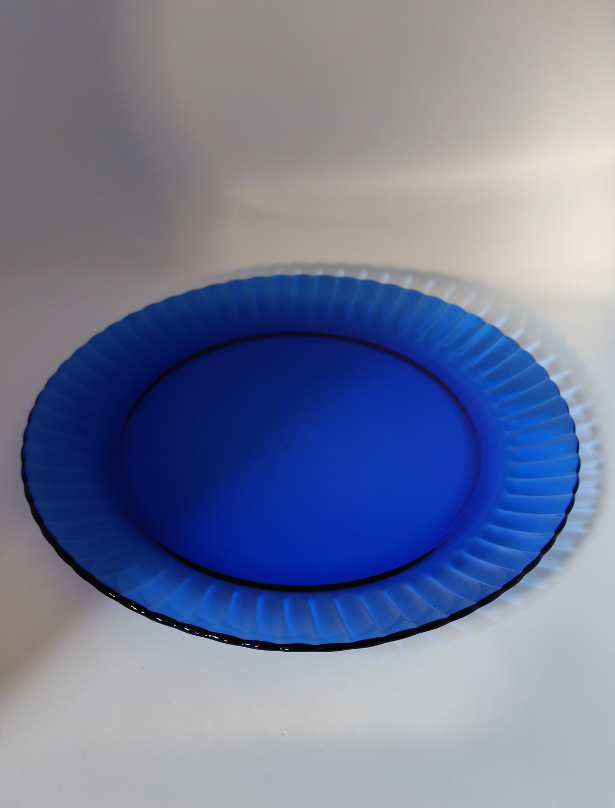 Cobalt blue serving tray