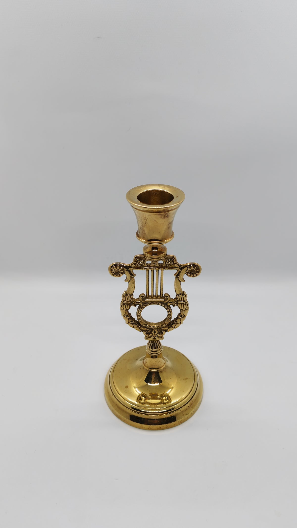 Skultuna brass candlestick 'Lyra'