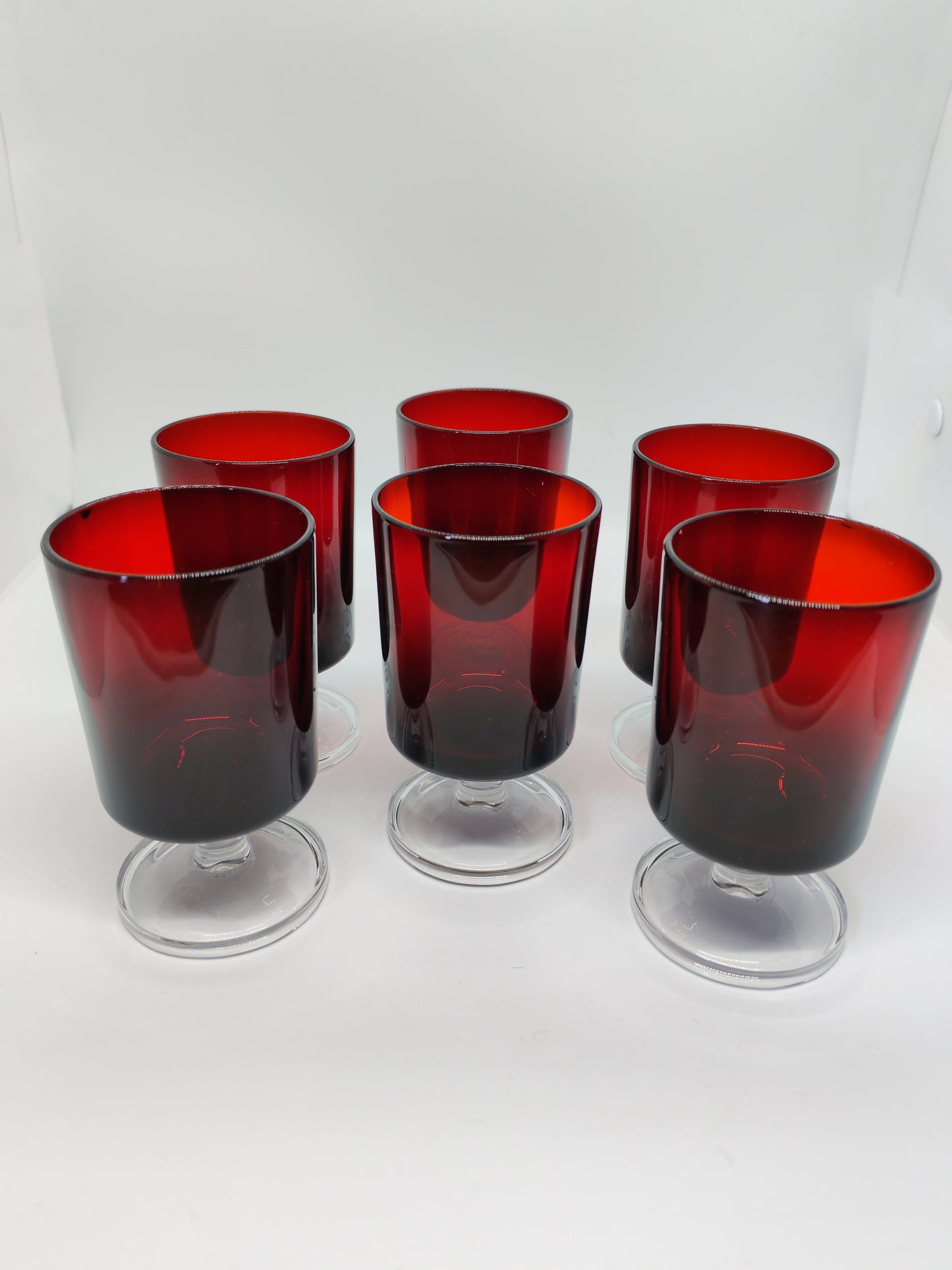Luminarc Cavalier Glasses, set of 6 (Ruby Red)