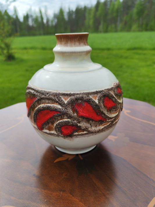 Strehla fat lava -maljakko, keramiikkamaljakko